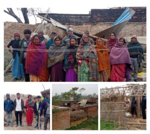ambedkar nagar news All the houses were damaged due to the cyclone cyclone