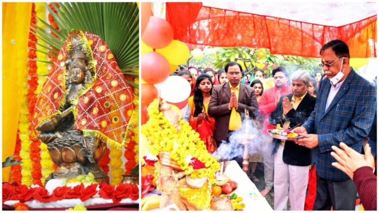 etawah-news-organizing-basant-panchami-in-paramedical-nursing-and-pharmacy-campus