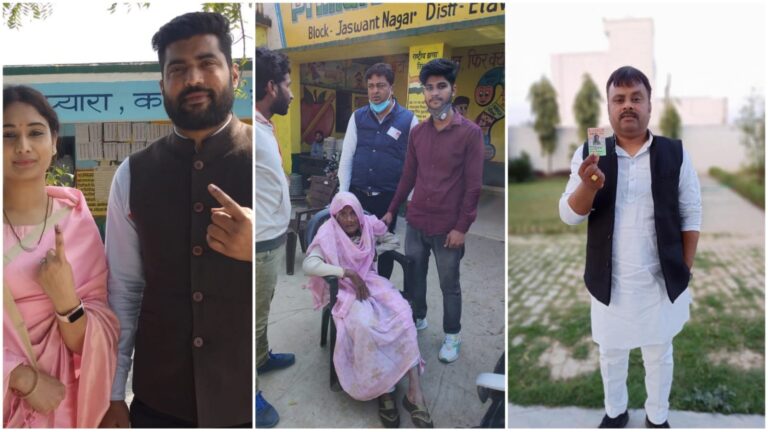 Etawah News: Polling process in 199 assembly constituency ends peacefully