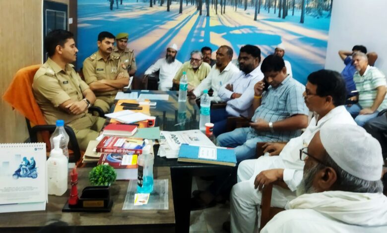 आगरा आगामी मुहर्रम को लेकर शुक्रवार को करवला कमेटी के पदाधिकारियों की बैठक