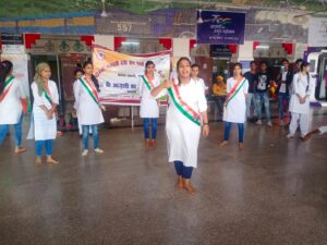 आजादी का अमृत महोत्सव के अंतर्गत नुक्कड़ नाटक कार्यक्रम का आयोजन