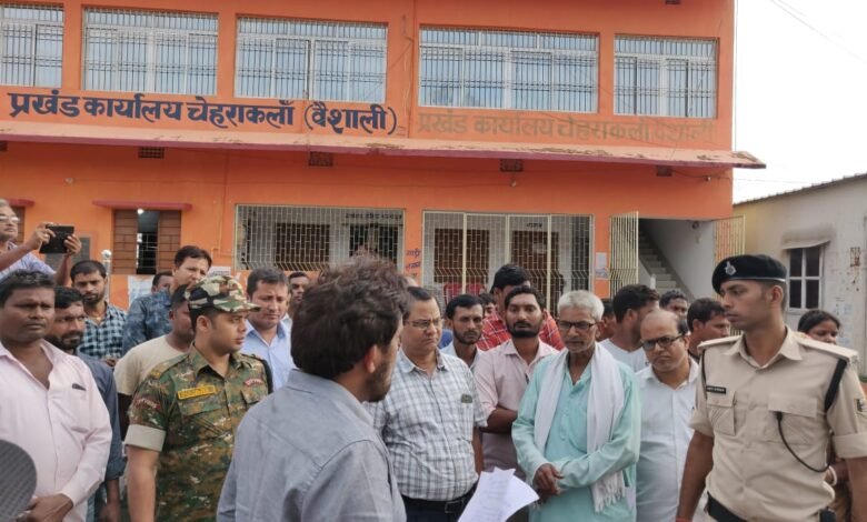 Bihar news-ई किसान भवन में बैठकर जिलाधिकारी ने की कार्यों की प्रगति की समीक्षा
