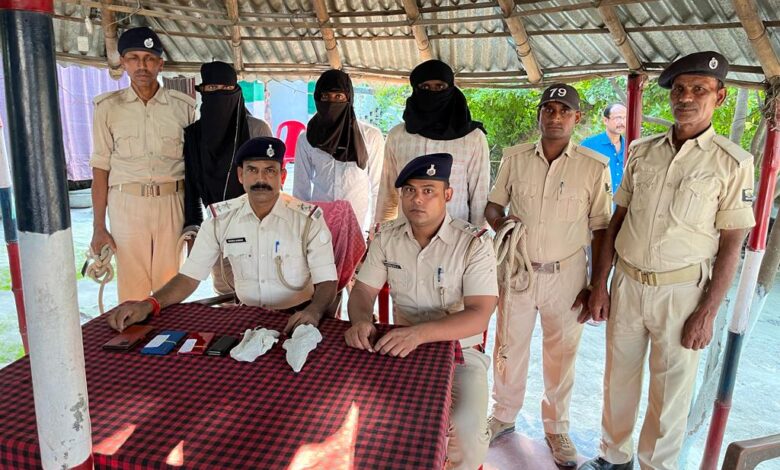 Bihar news अपराध की योजना बना रहे तीन अपराधी गिरफ्तार