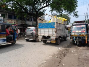 Bihar news-NH322के बिदुपुर स्टेशन के राधारमण चौक पर हरदम जाम का समस्या बना रहता है