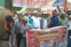 आगरा के मुस्लिम लोगो ने किया मुख्यमंत्री का बड़े धूम-धाम से स्वागत
