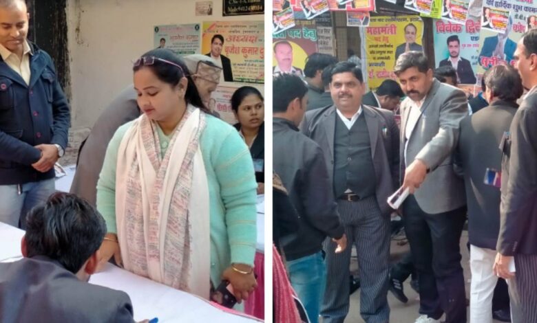 Etawah News: DBA executive election completed peacefully, counting of votes from 5 pm