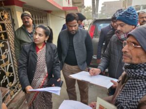Bihar News-सामान्य प्रशासन विभाग बिहार सरकार के विशेष सचिव रचना पाटिल के द्वारा आज वैशाली जिला के विभिन्न स्थलों पर चल रहे जाति आधारित गणना का स्थलीय निरीक्षण 