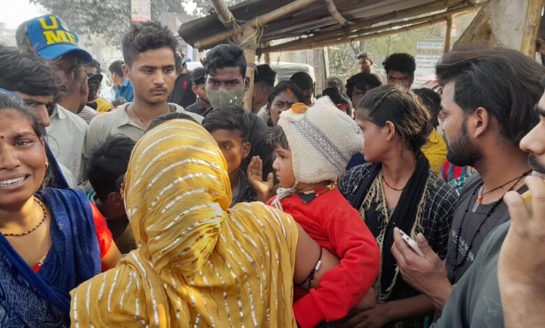Bihar. News ट्रक ने महिला को रौंदा
