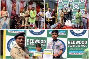 Etawah News: रेडवुड ग्लोबल स्कूल में वार्षिक परिणाम एवं छात्र सम्मान समारोह आयोजित