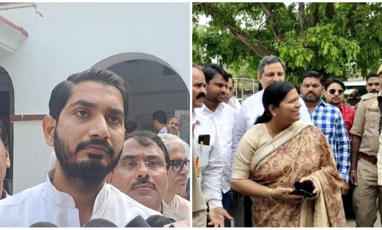 Etawah News: Aditya Yadav reached to meet DM alleging rigging in cooperative elections