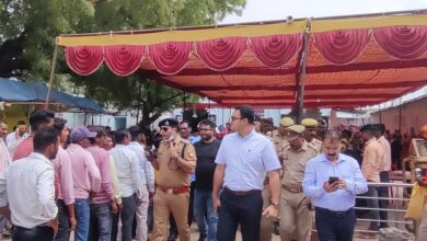 Etawah News: DM and SSP inspected Brahmani Mata Temple Lakhi fair