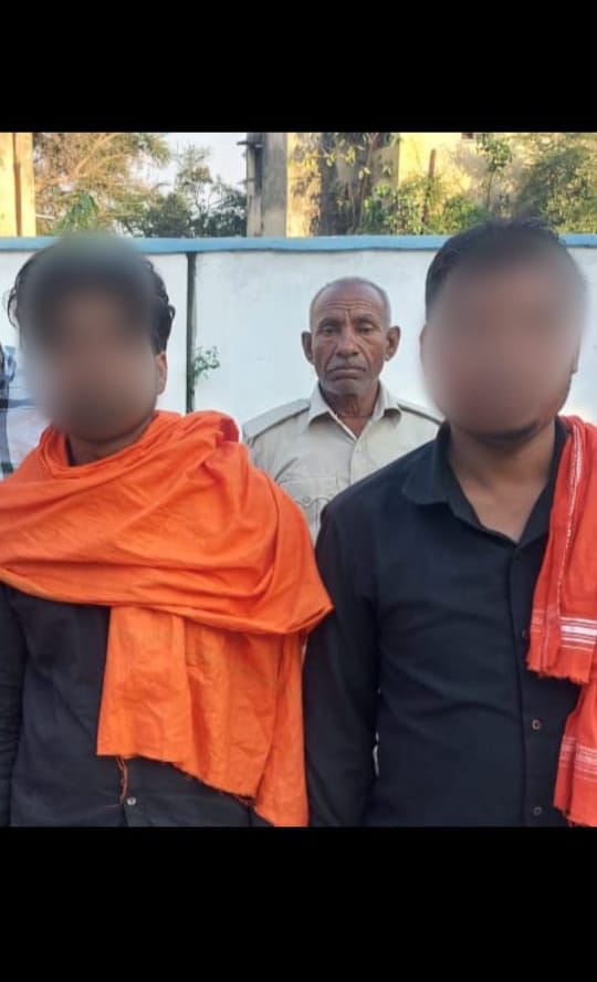 Bihar News रंगदारी मांगने वाले दो अपराधी देशी पिस्टल के साथ गिरफ्तार