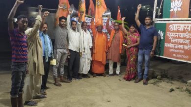 अम्बेडकर नगर न्यूज : सनातन जगाओ यात्रा निकाला कर बीजेपी कार्यकर्ताओ ने कई गांवों मे किया पत्रक वितरित 