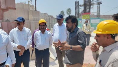 Bihar News--District Magistrate re-inspected Buddha Samyak Darshan Museum and Buddha Smriti Stupa under construction in Vaishaligarh
