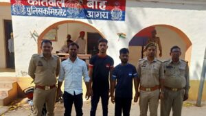 Agra News: पार्टी में बबाल के बाद गोली मारने वाले आरोपियों को पुलिस ने भेजा जेल