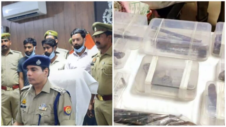 Etawah News: Police got big success before civic elections, illegal arms factory revealed