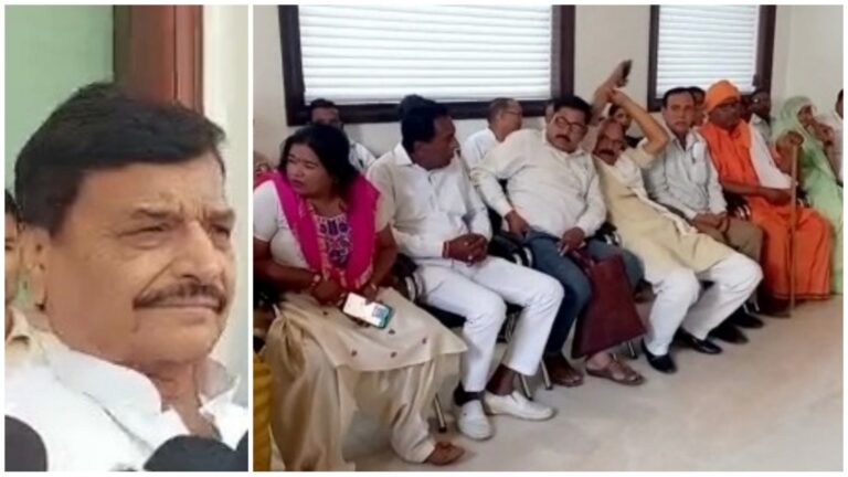 Etawah News: Crowd of ticket claimants in the court of Shivpal Yadav