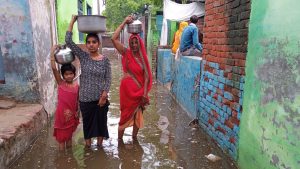 Bihar News-झमा झम वारिस होने से घुसा घर मे पानी