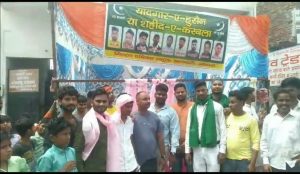 गमे हुसैन की याद मे कलवारी गाँव मे निकाला गया विशाल जुलुस