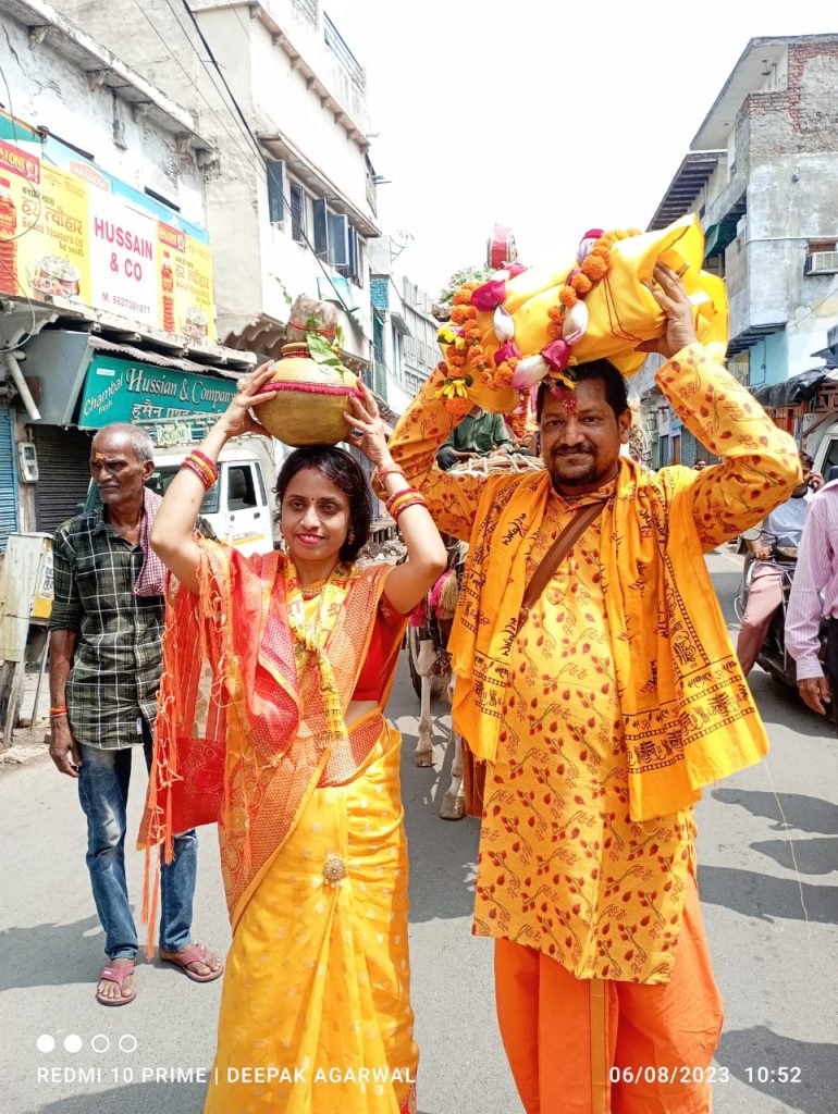 Agra News: Bhagwat Katha organized under the auspices of Shri Shyam Ladla Parivar Seva Samiti