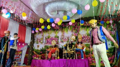 अम्बेडकर नगर न्यूज रामलीला में सीता हरण प्रसंग का मंचन श्री हनुमानजी के द्वारा लंका का दहन किया गया
