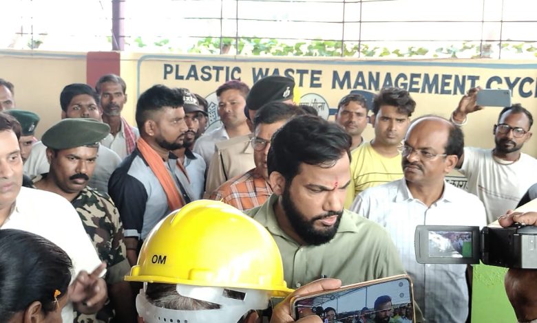 Bihar News-Lalganj block got the district's first plastic waste management unit.