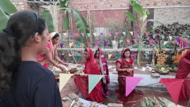 Bihar News: Today, on the third day of Chhath, devotion will be given to the setting sun, crowd seen at the ghats.