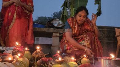Bihar News After worship, Arghya and Koshi from Nemtem, sought prayer from Chhathi Maiya for happiness and prosperity in Municipal Corporation area: Garima