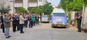 Prayagraj News Mobile van flagged off for wide publicity of upcoming National Lok Adalat (December 09, 2023)

