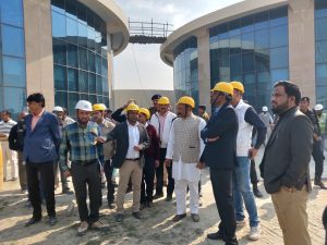 Bihar News- After inspecting the Buddha Stupa and the entire complex being built in Vaishaligarh, the Honorable Minister took information about the progress of the construction work going on there.