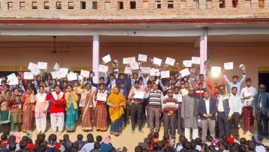 Ambedkar Nagar News The students of Blooming Children Academy brought glory to the school by getting A place certificate in the district level scout guide competition.