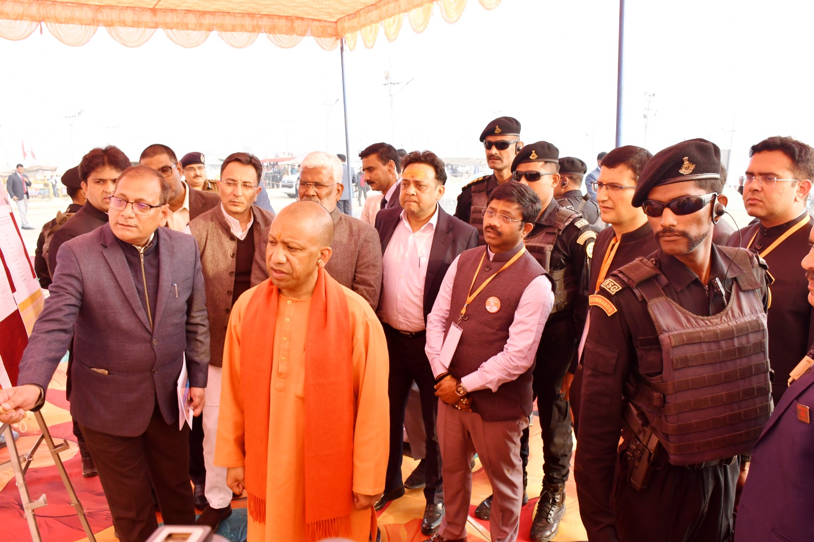 Prayagraj News :मा० मुख्यमंत्री जी ने माघमेला 2024 एवं महाकुम्भ 2025 के दृष्टिगत कराये जा रहे कार्यों का किया स्थलीय निरीक्षण