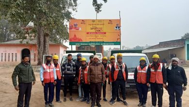 Ambedkar Nagar News - Group of employees leaves for Ayodhya Dham, the city of Lord Shri Ram