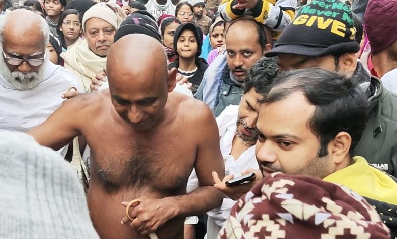Etawah News: Jain community welcomed Acharya Shri with full devotion
