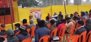 Bihar News-गोविंदचक में प्रधानमंत्री नरेन्द्र मोदी द्वारा नमो नवमतदाता सम्मेलन में लाइव प्रसारण कर मतदाताओं को किया संबोधित