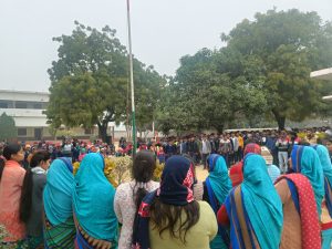 Ambedkar Nagar News-Dr.  75th Republic Day celebration was celebrated with great enthusiasm at Ram Manohar Lohia Inter College, Itauri, Buzurg Ambedkar Nagar.