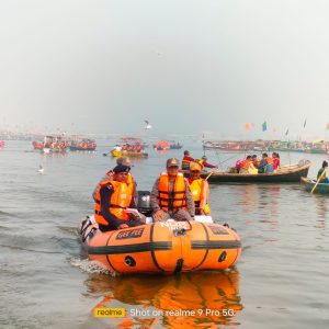 Prayagraj News :आगामी महाकुंभ को देखते हुए 11 एनडीआरफ उपमहानिरीक्षक का संगम क्षेत्र में दौरा