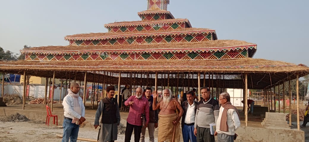 Bihar News-Mouni Baba inspected the site of Harihara Mahayagya