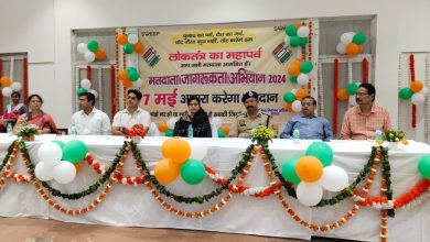 Agra News मण्डलायुक्त श्रीमती रितु माहेश्वरी जी ने बैकुण्ठी देवी कन्या महाविद्यालय में स्वीप के अंतर्गत मतदाता जागरूकता अभियान में पहुंचकर, अधिक से अधिक मतदान करने का दिया संदेश