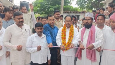 अम्बेडकर नगर न्यूज विधायक ने किया तालाब पर चहरदीवारी का उद्घाटन