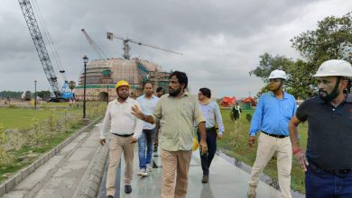 Bihar News-जिला पदाधिकारी ने की वैशाली में निर्माणाधीन बुद्ध सम्यक दर्शन संग्रहालय के निर्माण कार्य निरीक्षण 