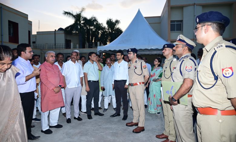 Prayagraj News: Hon'ble Minister visited the proposed program venue of Hon'ble Chief Minister and reviewed the arrangements and preparations