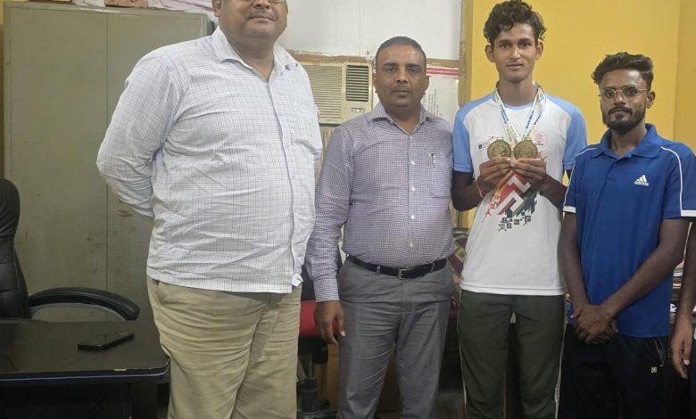 Bihar News- Vaishali's Rajan Raj brought laurels to the district by winning gold medal in state level competition