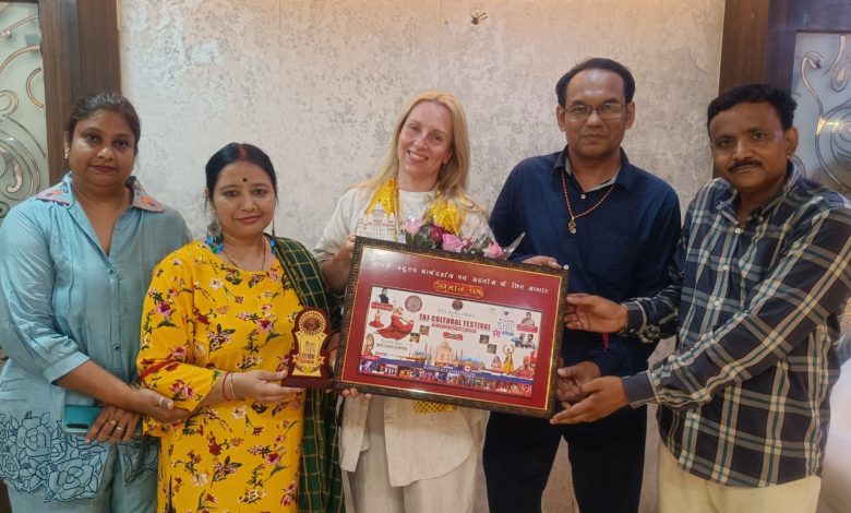 Agra News - Darina Latvia honored with Taj Dancing Queen of the Year 2024  