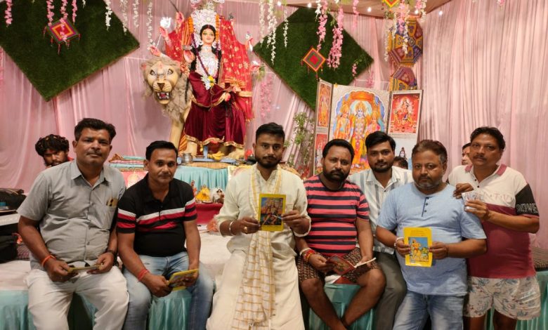 Agra News- Sundarkand organized on the third day of Sharadiya Navratri