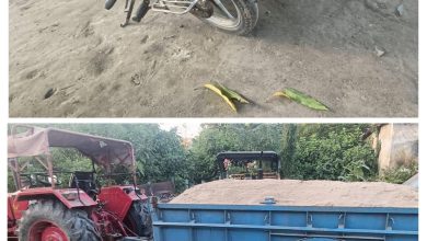 Bihar News One tractor full of sand recovered, liner arrested