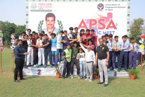 Agra News- Athletic meet and prize distribution ceremony started with great fanfare under the sports fortnight of APSA Fiesta