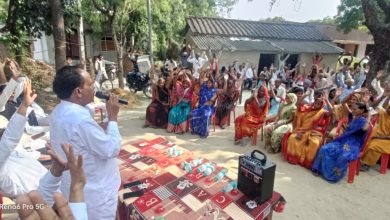 Ambedkar Nagar News: Alappur MLA Tribhuvan Dutt ji did intensive public relations in support of the Samajwadi Party candidate in the by-election of Katehari assembly constituency.