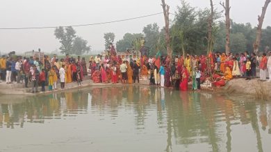 Prayagraj News: Amrit Sarovars (ponds) built under MNREGA, which are witnessing the Chhath festival, have been beautified for Chhath Puja  