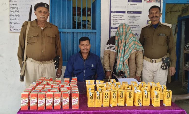 Bihar News: During vehicle checking, huge amount of Indian and foreign liquor was recovered and one tempo and five bikes were seized
